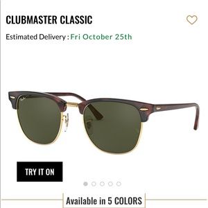 Ray Ban clubmaster classic sunglasses